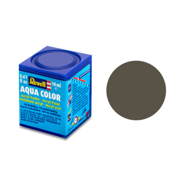 TINTA ACRÍLICA AQUA COLOR SOLÚVEL EM ÁGUA OLIVA NATO/OTAN FOSCO 18ML 46 REVELL REV 36146